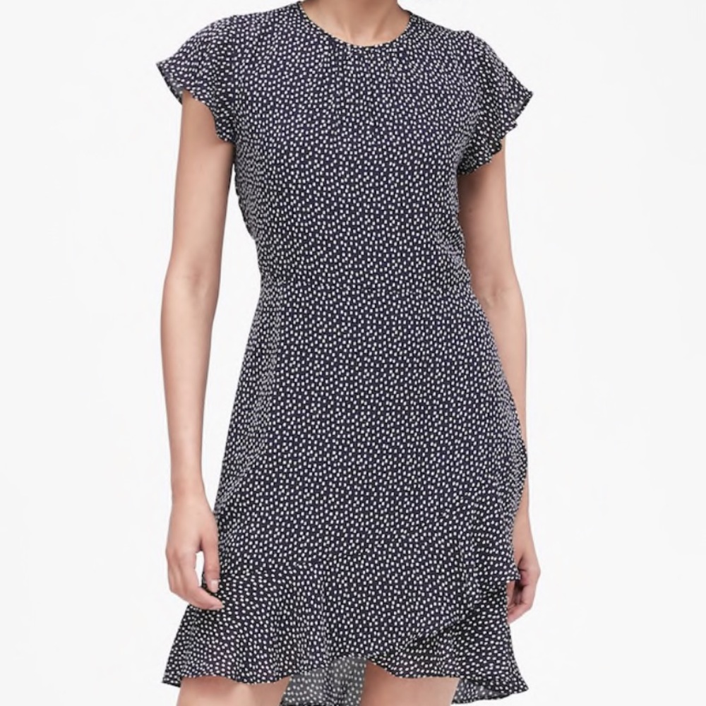 Banana Republic Flutter Sleeve Dress NWT